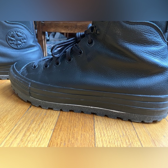 Converse Chuck 70 black leather high tops - Picture 4 of 13